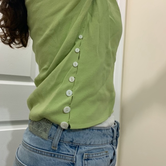 J'ENVIE New York Green Top - Picture 3 of 4